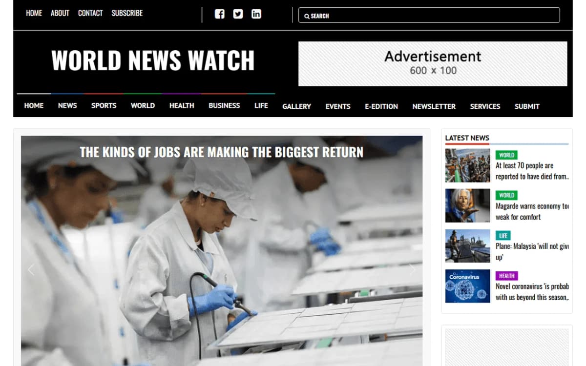 Student Newspaper Template